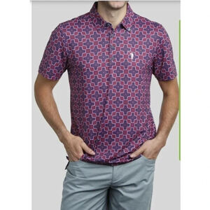 William Murray Men's Short Sleeve Brook Lines Golf Polo Shirt Size XXL